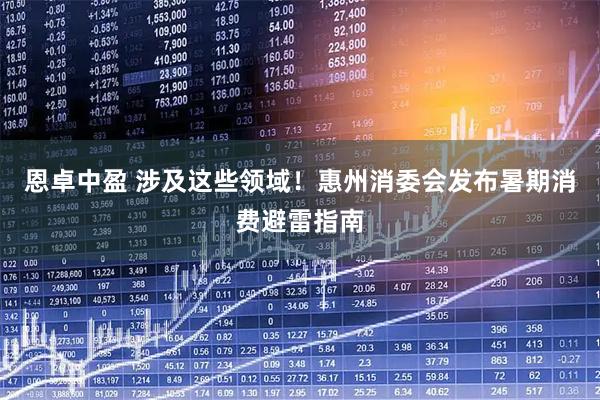 恩卓中盈 涉及这些领域!惠州消委会发布暑期消费避雷指南